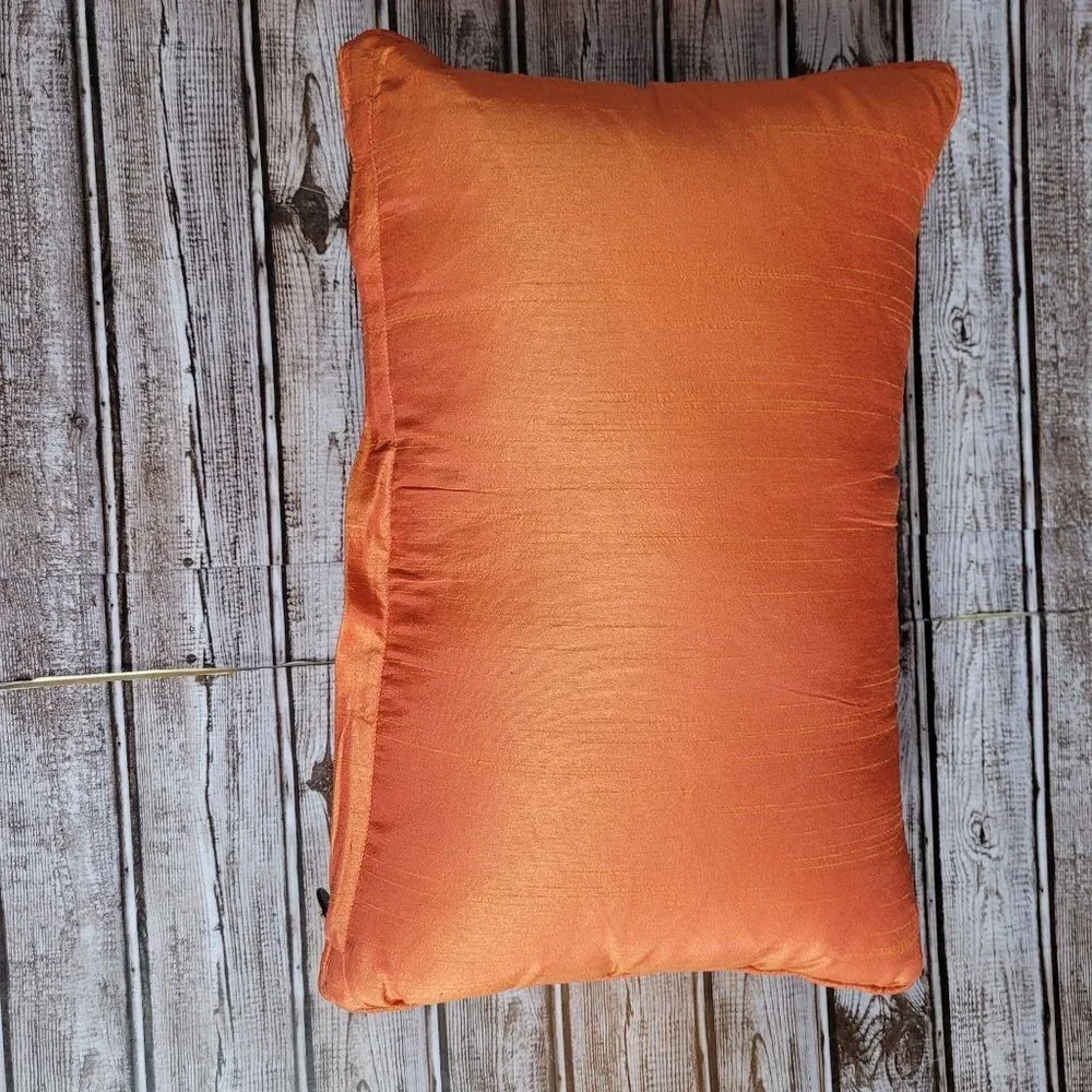 Pier 1 Halloween Boo spellout Spider Multi material pillow 17x11